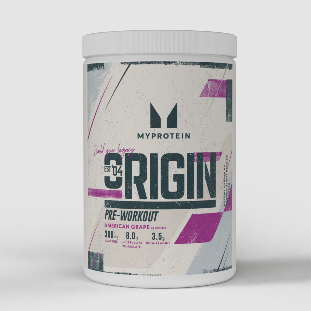 💪 Origin Pre-Entreno – 600G – 30raciones – American Grape | Myprotein ES — 50% OFF