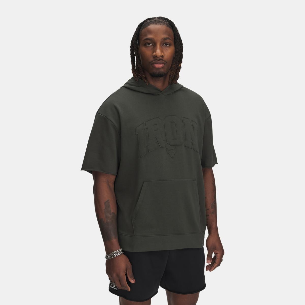Under Armour - Camiseta de hombre Project Rock SS Terry Hoody Under Armour.