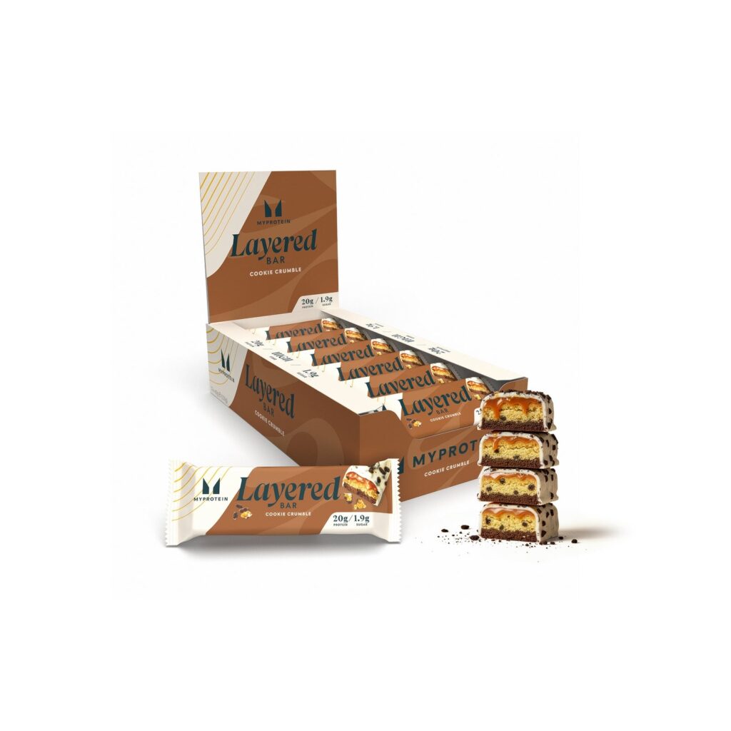 💪 Barrita proteica Layered – 12 x 60g – Cookie Crumble | Myprotein ES — 50% OFF