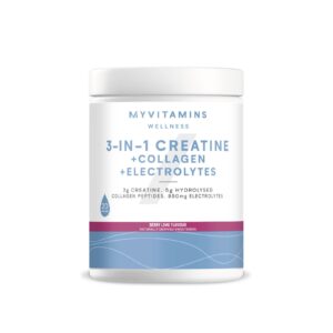 💪 Creatina 3 en 1 + Colágeno + Electrolitos – 237G – 20raciones – Mixed Berry Lime | Myprotein ES — 50% OFF