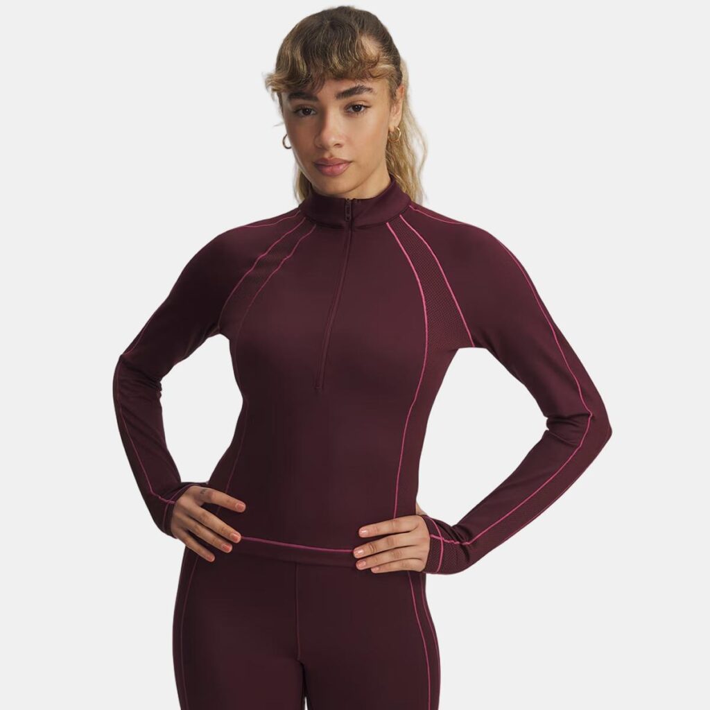 Under Armour – Camiseta de mujer UA ColdGear Textured 1/2 Zip Under Armour. | El Corte Inglés — Fitness y Deportes
