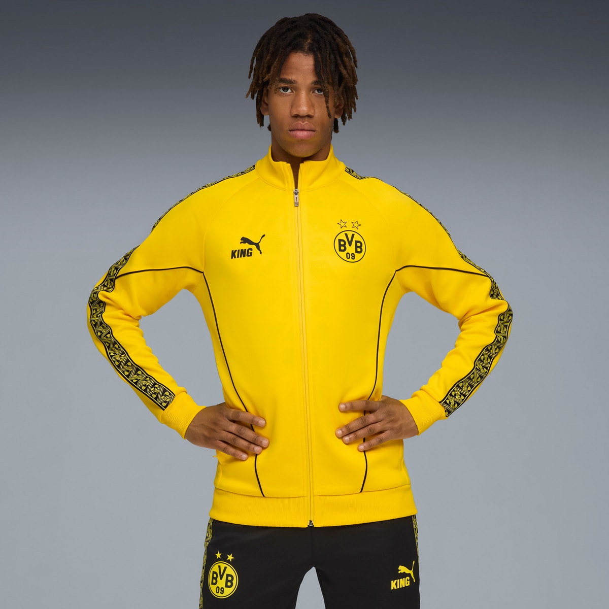 Puma - Chaqueta de Hombre BVB KING Anthem Jacket Puma.