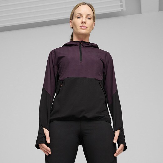 Puma – Sudadera de mujer Seasons Microfleece hooded Hybrid 1/2 zip Puma. | El Corte Inglés — Fitness y Deportes
