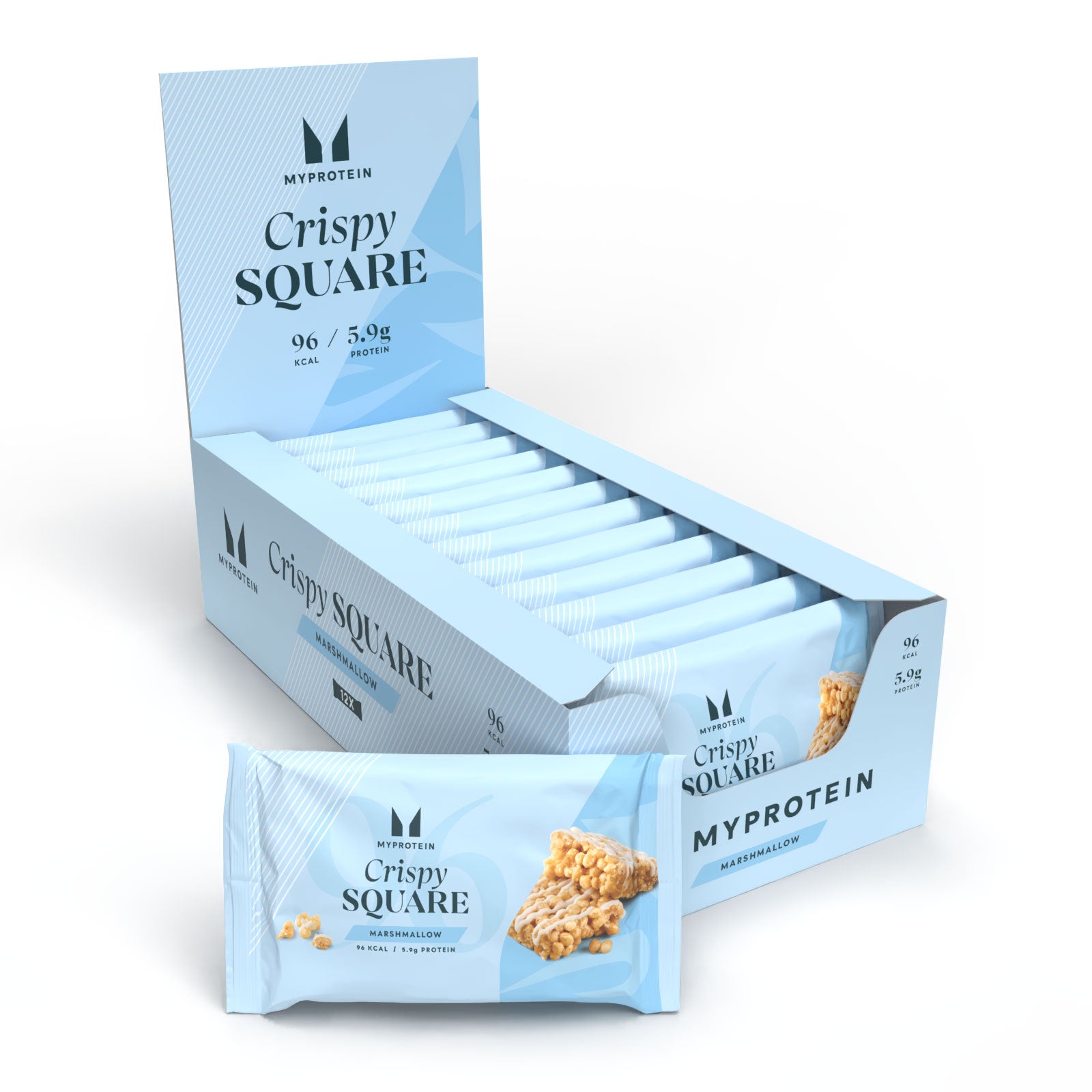 Barrita Crispy Square - 12 x 30g - Malvavisco