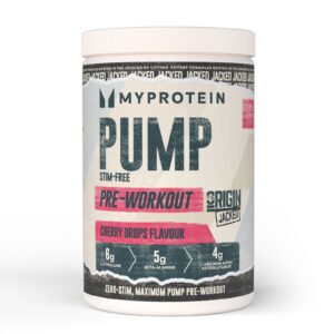 💪 Origin Pre-Entreno Sin Estimulantes – 625G – 25raciones – Cherry Drops (Jacked) | Myprotein ES — 50% OFF