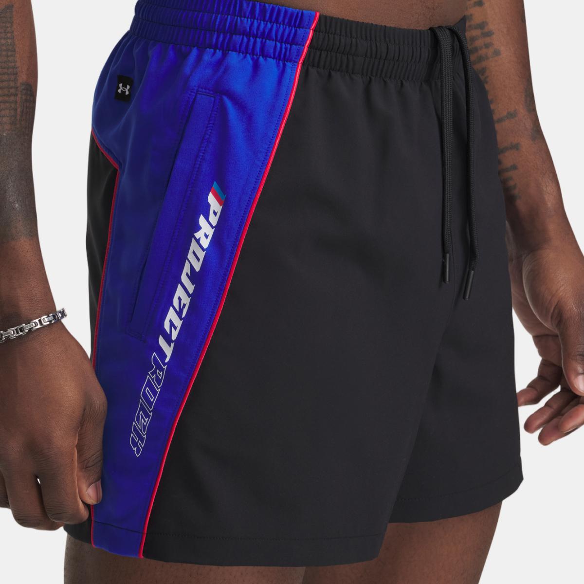 Under Armour - Pantalón corto de hombre Project Rock Colorblock Wvn Short Under Armour.
