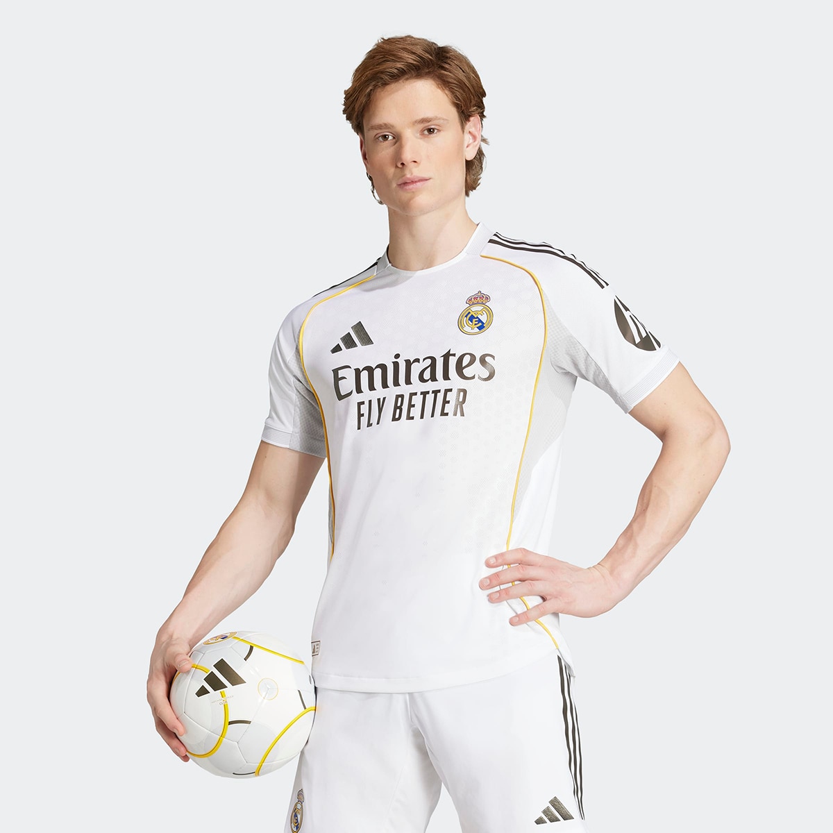 adidas - Camiseta de hombre 1ª equipación Real Madrid CF 2025-2026 Authentic adidas.