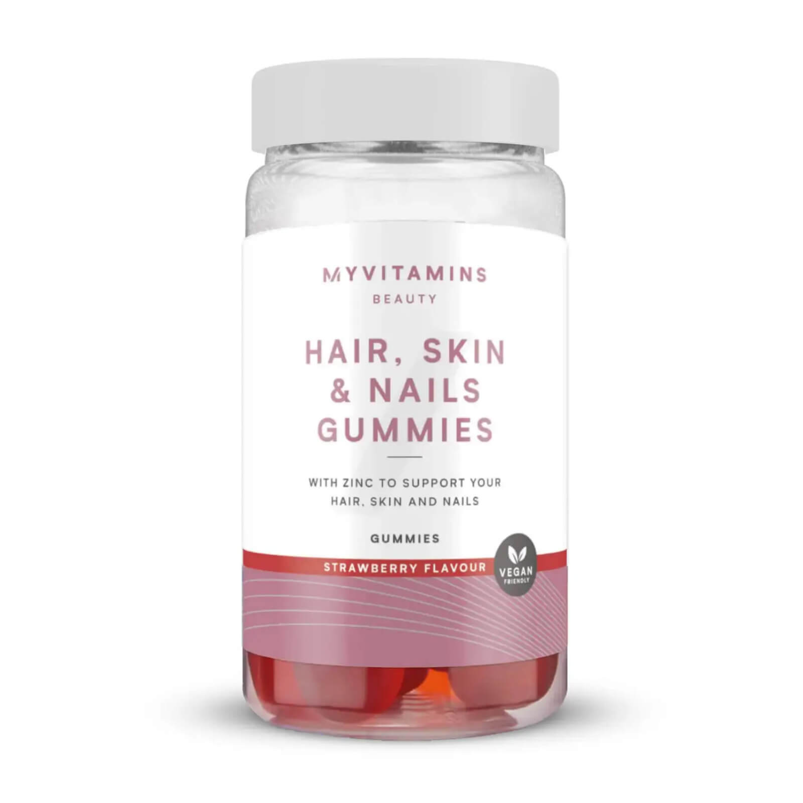 Gominolas veganas para pelo, piel y uñas - 60Gominolas - Fresa