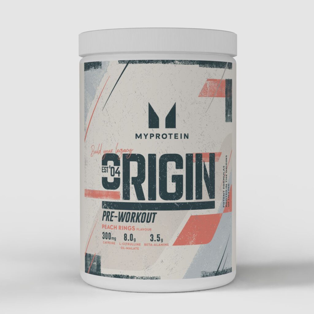 💪 Origin Pre-Entreno – 600G – 30raciones – Peach Rings | Myprotein ES — 50% OFF