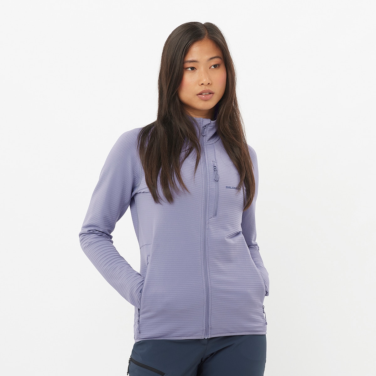 Salomon - Chaqueta cremallera completa de mujer ESSENTIAL LIGHTWARM Salomon.