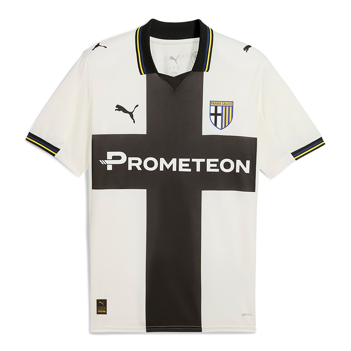 Puma - Camiseta de fútbol de Hombre Parma Calcio Home Jersey Puma.