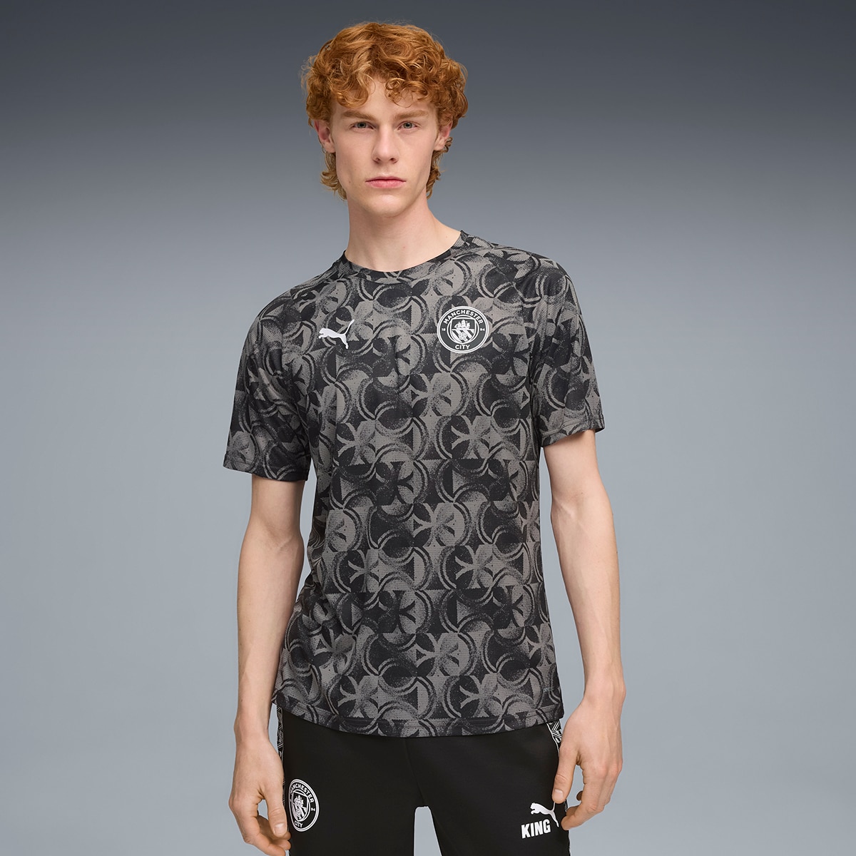 Puma - Camiseta de Fútbol de Hombre MCFC Warm Up Jersey Puma.